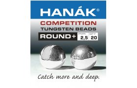 Tungstenov kuliky Hank Competition ... Tungstenov kuliky Hank Competition ROUND+ Stbrn 2,5 mm, 20 ks
