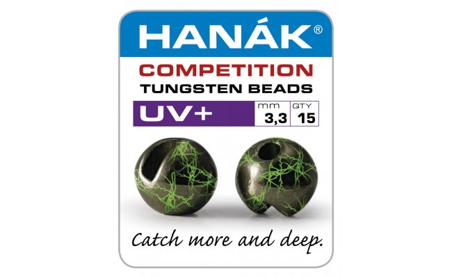 Tungstenov� kuli�ky Han�k Competition UV+ �ern� s fluo zeleno-�lut�m �ilkov�n�m Tungstenov� kuli�ky Han�k Competition UV+ �ern� s fluo zeleno-�lut�m �ilkov�n�m 2,8 mm, 15 ks