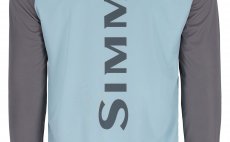 UV triko s dlouh�m ruk�vem Simms Tech Tee Artist Series Steel Blue & Steel