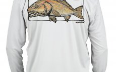 UV triko Simms Solar Tech Tee Redfish Sterling