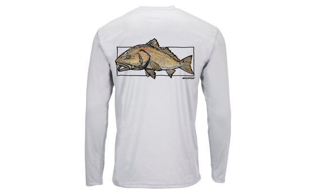 UV triko Simms Solar Tech Tee Redfish Sterling UV triko Simms Solar Tech Tee Redfish Sterling S