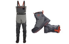 SET Brod�c� kalhoty Simms  Freestone ... SET Brod�c� kalhoty Simms  Freestone  Stockingfoot Smoke + Brod�c� boty s gumovou podr�kou