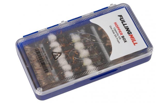 Krabika na muky Fulling Mill Dry Fly & Hopper Box Blue Krabika na muky Fulling Mill Dry Fly & Hopper Box Blue