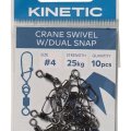 Mikrokarabinky s obratlíkem Kinetic Crane With Dual Snap
