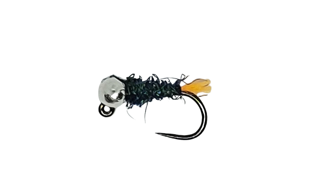 Tungstenov� jig Orange Tag se st��brnou hlavi�kou pav� B/P Tungstenov� jig Orange Tag se st��brnou hlavi�kou pav� B/P, vel. 18