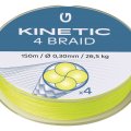 Splétaná šňůra Kinetic 4 Braid 150 m Fluo Yellow