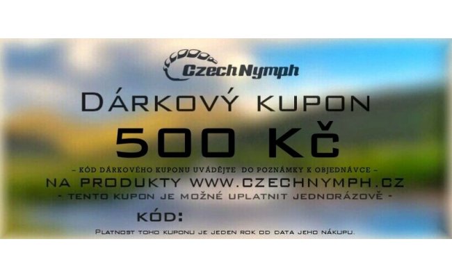 Czechnymph D�rkov� kupon elektronick� Czechnymph D�rkov� kupon elektronick� 500 K�