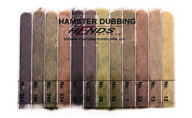 Hamster Dubbing Box Hends Mix 12 barev - Keek Hamster Dubbing Box Hends Mix 12 barev - Keek