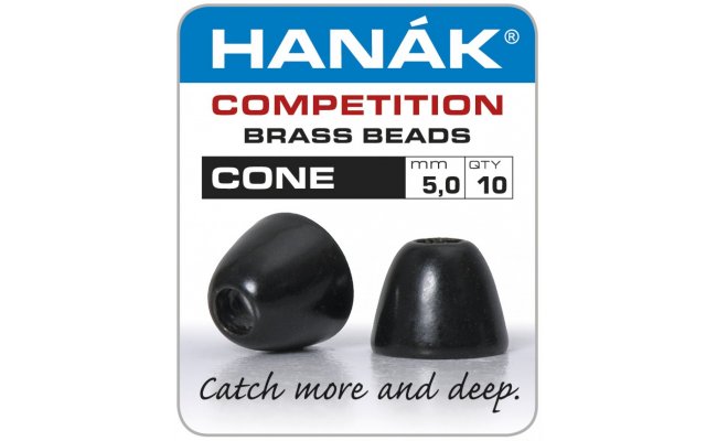 Konick hlaviky Hank Competition CONE Black Konick hlaviky Hank Competition CONE Black 5,0 mm, 10 ks