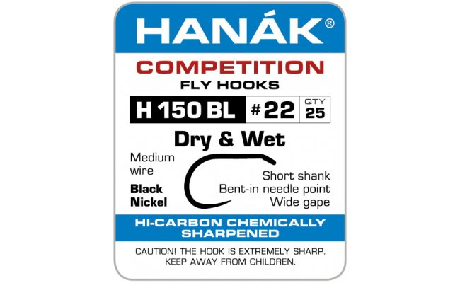 Mukask hek Hank Competition Dry & Wet (H150BL) Mukask hek Hank Competition Dry & Wet . 10, 25 ks (H150BL) 