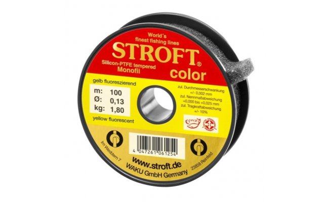 Nylonov vlasec Stroft Color Fluo lut 100 m Nylonov vlasec Stroft Color Fluo lut 100 m - 0,13 mm