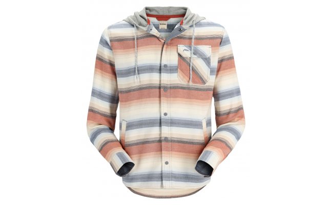 Ryb��sk� ko�ile Simms Santee Flannel Hoody Multicolored Stripe Ryb��sk� mikina Simms Santee Flannel Hoody Multicolored Stripe S