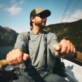 Rybářská kšiltovka Guideline Badge Trucker Forest - V akci