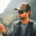 Rybářská kšiltovka Guideline Badge Trucker Forest - V akci