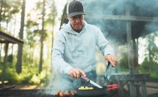 Rybsk mikina s kapuc Guideline Scandi Grey Melange