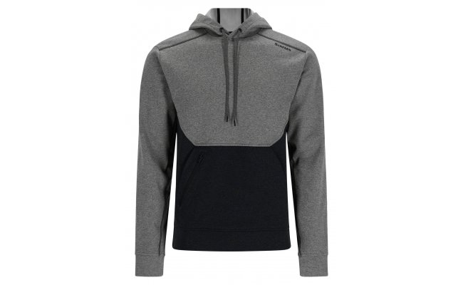 Ryb��sk� mikina Simms CX Hoody Dark Stone Steel/Black Heather Ryb��sk� mikina Simms CX Hoody Dark Stone Steel/Black Heather S