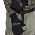Rybářské rukavice Simms Windstopper Foldover Mitt Black