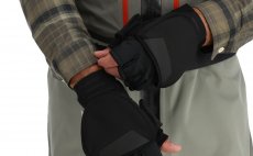 Rybsk rukavice Simms Windstopper Foldover Mitt Black