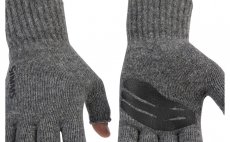 Rybsk rukavice Simms Wool 1/2 Finger Glove Steel