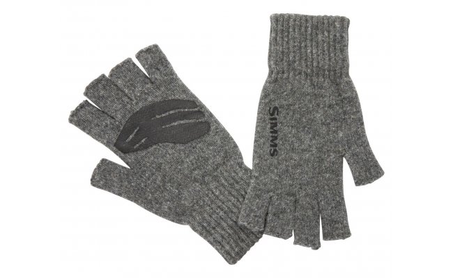 Rybsk rukavice Simms Wool 1/2 Finger Glove Steel Rybsk rukavice Simms Wool 1/2 Finger Glove Steel S/M
