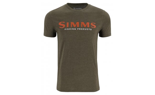 Triko Simms Orange Logo Loden Heather Triko Simms Orange Logo Loden Heather S