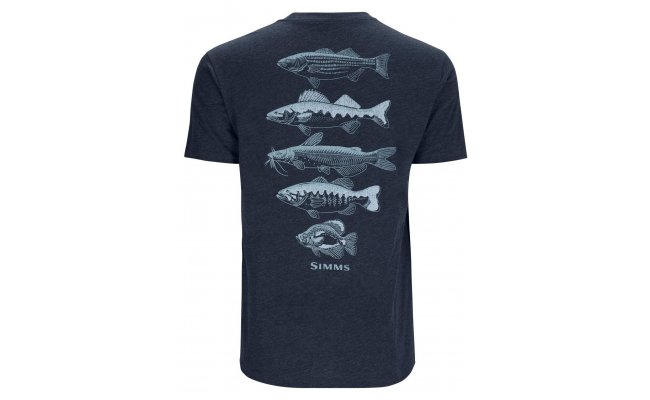 Tri�ko Simms Species T-Shirt Navy Heather Tri�ko Simms Species T-Shirt Navy Heather S