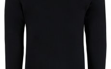 Triko s dlouhm rukvem Simms Orange Logo Jet Black