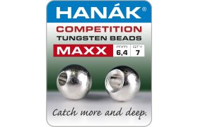 Tungstenov kuliky Hank Competition ... Tungstenov kuliky Hank Competition MAXX Stbrn 6,4 mm, 7 ks