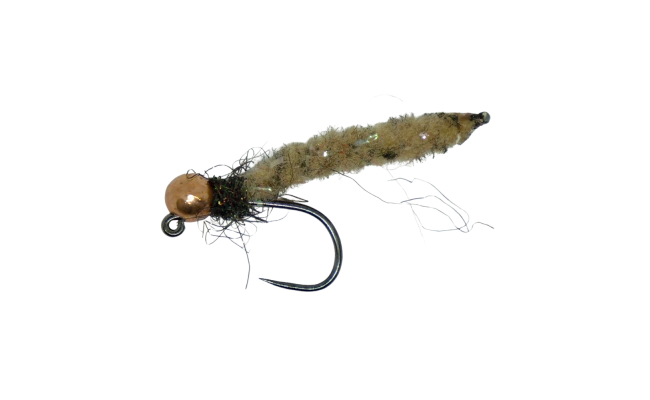 Tungstenov� jig MOP Fly s b�ov�m t�l��kem a zlatou hlavi�kou Tungstenov� jig MOP Fly s b�ov�m t�l��kem a zlatou hlavi�kou, vel. 14