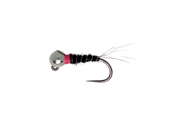 Tungstenov jig se stbrnou hlavikou a rovm zhlavm ern Tungstenov jig se stbrnou hlavikou a rovm zhlavm ern, vel. 14