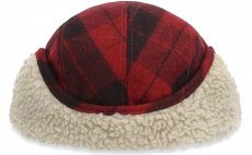 Zateplen epice Simms Coldweather Cap Red Buffalo Plaid
