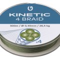 Splétaná šňůra Kinetic 4 Braid 300 m Dusty Green