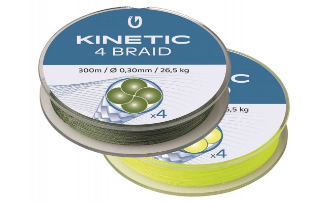 Spltan ra Kinetic 4 Braid 300 m Spltan ra Kinetic 4 Braid 300 m 0,12 mm - 10,3 Kg Fluo Yellow