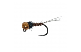 Tungstenov� jig PTN s pav� hrud� a bronz ... Tungstenov� jig PTN s pav� hrud� a bronzovou hlavi�kou B/P, vel. 16