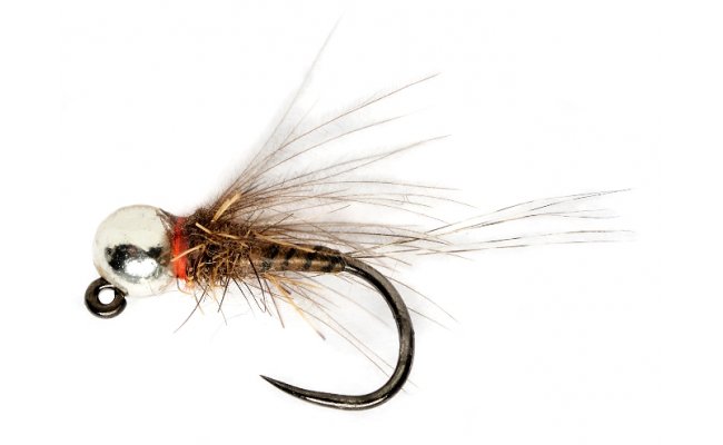 Tungstenov jig Olivov brko se stbrnou hlavikou B/P Tungstenov jig Olivov brko se stbrnou hlavikou B/P, vel. 14, 3,2 mm