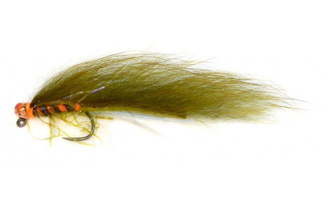 Jigstreamer s tungstenovou hlavikou oranovo-olivov B/P Jigstreamer s tungstenovou hlavikou oranovo-olivov B/P, vel. 10