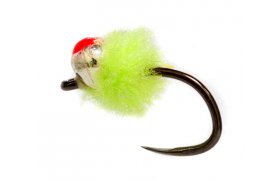 Um�l� jikra Egg Fly se st��brnou tungste ... Um�l� jikra Egg Fly se st��brnou tungstenovou hlavi�kou sv�tle zelen� B/P, vel. 14