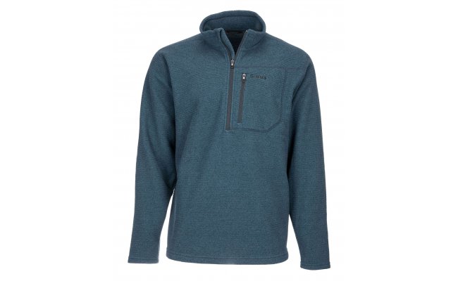 Rybsk mikina Simms Rivershed Quarter Zip Dark Moon Rybsk mikina Simms Rivershed Quarter Zip Dark Moon S