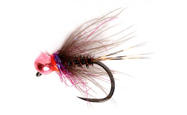 Tungstenov nymfa s rovou hlavikou a modro-fialovm zhlavm B/P Tungstenov nymfa s rovou hlavikou a modro-fialovm zhlavm B/P, vel. 18, 2,8 mm