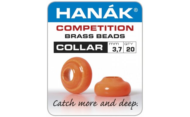 Mdn korlky Hank Competition COLLAR Fluo Orange Mdn korlky Hank Competition COLLAR Fluo Orange 2,9 mm, 20 ks