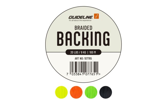 Podkladová šňůra Guideline Backing 20 lbs / 100 m Podkladová šňůra Guideline Backing 100 m černá; 9 kg
