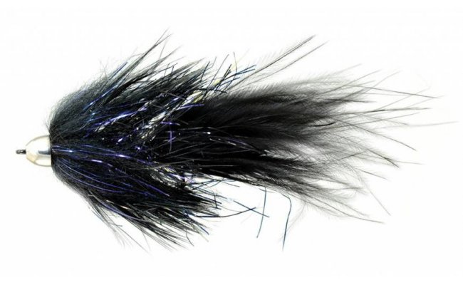 Pstruhov streamer Wooly Bugger s knickou hlavikou ern Pstruhov streamer Wooly Bugger s knickou hlavikou ern, vel. 4