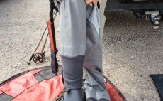 Taka na brodc kalhoty a boty Simms - V akci