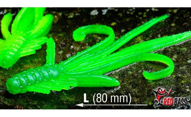 Nymfa RedBass Nr. 1 L - 80 mm Nymfa RedBass Nr. 1 L - 80 mm UV signln oranov