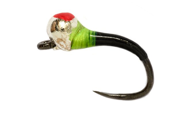 Zaten pakomr s erveno-stbrnou tungstenovou hlavikou erno-zelen B/P Zaten pakomr s erveno-stbrnou tungstenovou hlavikou erno-zelen B/P, vel. 14, 3,0 mm