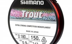 Monofiln� vlasec Shimano Trout Competition 150 m; 0,18 mm; 2,67 kg; �erven�