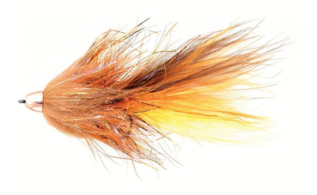 Pstruhov� streamer Wooly Bugger s k�nickou hlavi�kou oran�ov� Pstruhov� streamer Wooly Bugger s k�nickou hlavi�kou oran�ov�, vel. 4