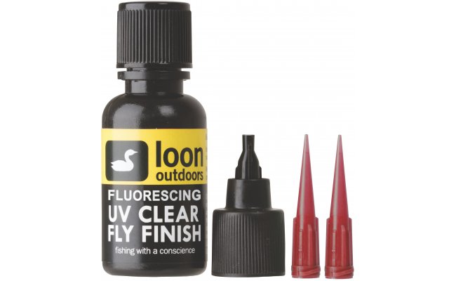 UV lak Loon Outdoors Clear Fly Finish Fluorescing UV lak Loon Outdoors Clear Fly Finish Fluorescing
