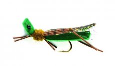 Pěnová napodobenina lučního koníka olivová