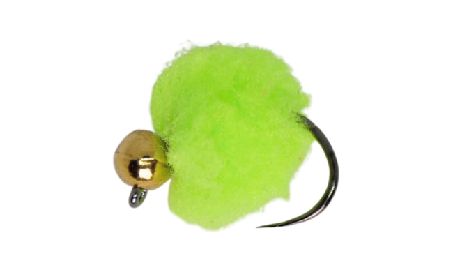 Egg se zlatou hlavikou fluo chartreuse Egg se zlatou hlavikou fluo chartreuse, vel. 12